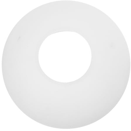 DECOMELODY Paralume in Vetro Satinato per Lampadario E27, Design a Doppio Foro e Bocca Piatta, per Camere da Letto e Soffitti