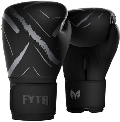 FYTR Razor Synthetic Leather Boxing, Muay Thai & Kickboxing Gloves for Men & Women, Boxing Training Gloves with Wrist Support for Sparring, Punch Bag, MMA Workout - 10oz 12oz 14oz
