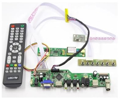 TV56 Kit Scheda Controller for B170PW06 V.2 V2 / B170PW06 V.3 V3 TV + HDMI + VGA + AV + USB LCD LED Driver Della Scheda Controller Schermo