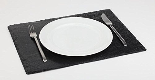 APS 996 Naturschieferplatte, 45 x 30 cm, Materialstärke 6-9 mm, möbelschonende Füßchen