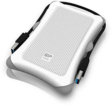 Silicon Power Rugged Armor A30 - Disco duro externo portátil de 1 TB (2.5, USB 3.0, SATA III), color blanco
