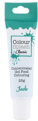 Colour Splash Food Colouring Gel | Jade | Highly Concentrated Gels, Easy To Use Squeezy Tubes, Edible Ingredients, Transform Plain Cakes Into Bright, Eye-Catching Creations - Jade 25g