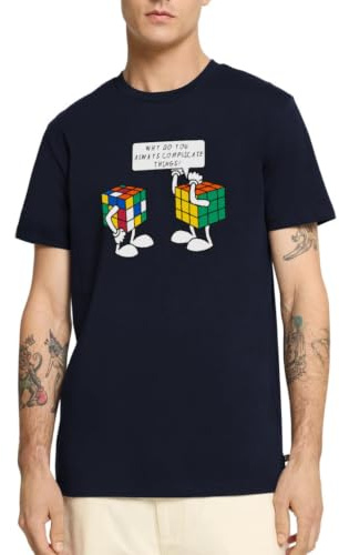 Rubik's Cube Zauberwürfel Comic Lustig Witz Männer Premium T-Shirt