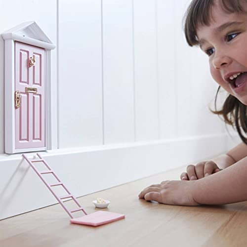 LA PUERTA MÁGICA Puerta del Ratoncito Perez Juguete para Niños 5 a 8 Años, Incluye 6 Accesorios y Postal de Felicitacion, Puerta Raton Perez Certificada Que se Abre, Juego para Niños 5 a 8 Años