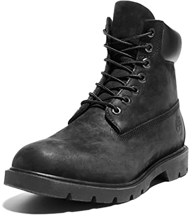 Timberland Herren Klassischer 15,2 cm Wasserdichter Gepolstertem Kragen Stiefel, Black Nubuck V1, 46 EU