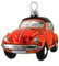Hamburger Weihnachtskontor - Christbaumschmuck aus Glas -VW Cabrio orange schwarz