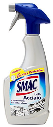 Smac - Brilla Stahl, Reinigungsspray, Antikalk- und Polierwirkung, mit Schutzbarriere, 500 ml