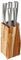 SG Secret de Gourmet Bloc 5 couteaux support acacia Silver Précision
