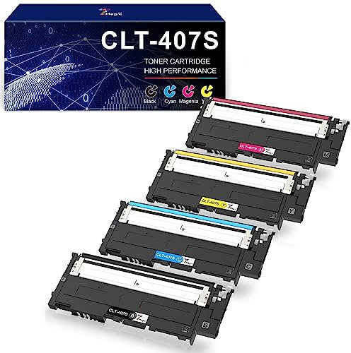 7 Magic CLT-K4072S Kompatibel für Tonerkartusche Samsung CLT-4072S K4072S C4072S M4072S Y4072S für Samsung CLP-320 CLP-325 CLX-3180 CLX-3185 Drucker (1 Schwarz/1 Cyan/1 Magenta/1 Gelb)