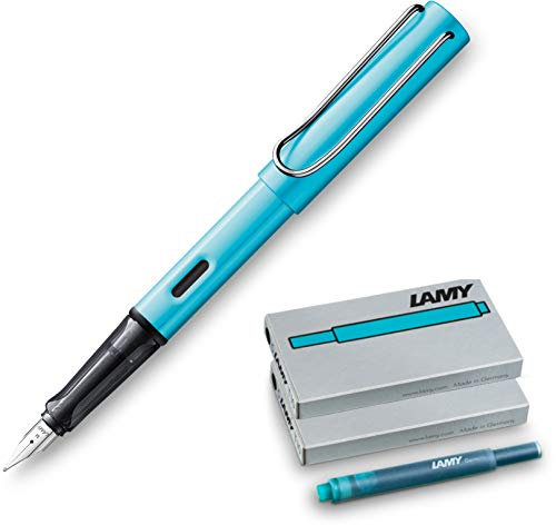 Lamy 084 AL-star Füllhalter Pacific, M (+ Patronen türkis)