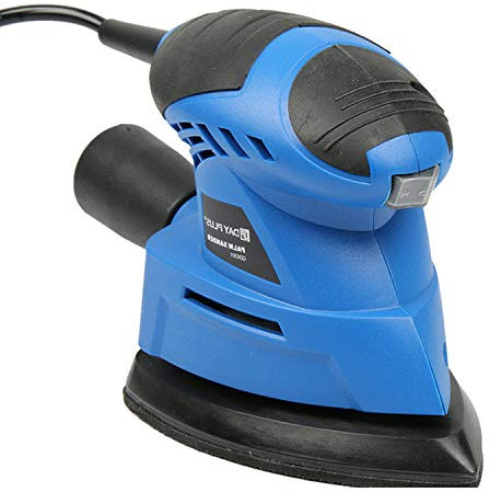 Orbital Sander, Electric Sander 130W 12000RPM, Random Orbital Sander with Dust Collector for Polishing Wood Removing Paint Varnish Perfect for DIY Project, 6Pcs Sanding Papers