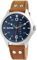 Raptor Herren-Uhr Echt Leder Armband Datum Wochentag Analog Quarz RA20264 (Hellbraun)