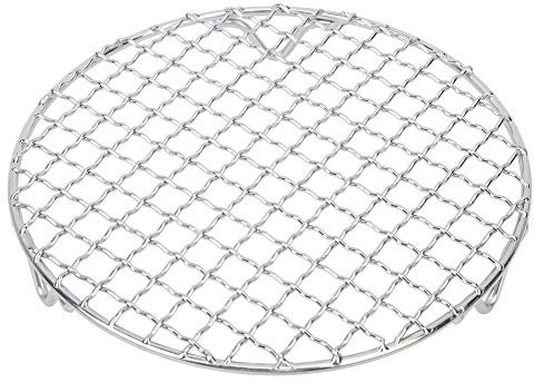 Cooking Rack Round, Stainless Steel Baking Racks, Barbecue Mesh Mats for Gas Grill Reusable, Round Wire Grill Rack for Steaming Baking Cooking, for Instant Pot, Oven, Baking Bread, Frying(18CM/7IN)
