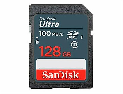 SanDisk Ultra 128GB SDXC Memory Card 100MB/s