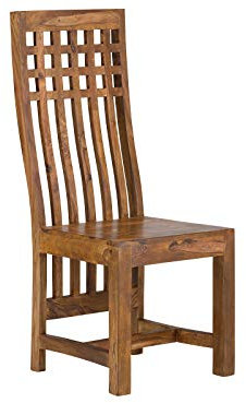 Woodkings 2er Set Holzstuhl Castello Massivholz Palisander Esszimmerstuhl mit Rückenlehne Designstuhl, Küchenstuhl