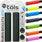 TÖLS 2 puños Bicicleta MTB 130mm Incluye 2 Manguitos Bicicleta y 2 Tapones - Resistentes para la montaña - Puños MTB Antideslizantes- punhos para Bicicletas - Máxima Comodidad - Negro