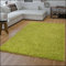 TT Home Wohnzimmer Teppich Hochflor Langflor Shaggy Soft Unifarben Modern Einfarbiges Design, Farbe:Grün, Größe:300x400 cm