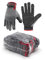 HANDLANDY Mens Work Gloves Touch Screen, Synthetic Leather Utility Gardening Gloves, Flexible Breathable Spandex Back- Padded Knuckles & Palm (XXL, Grey-6 Pairs)
