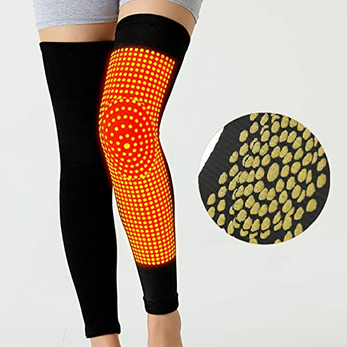 Wormwood Knee Pads Self-Heating for Relieve Tendinitis Arthritis Protectove Knee Pads Mugwort Warm Joint Protector (50cm)