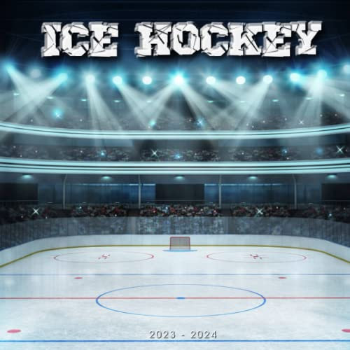 Ice Hockey Calendar 2023: Ice Hockey Hockey Team SPORT Calendar 2023-2024 – 18 months – BIG SIZE 17x11. Planner for all fans kids boys. Kalendar calendario calendrier.16