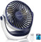 OCOOPA Ventilateur de bureau USB rechargeable 5'', batterie jusqu'à 8 heures, 3 vitesses, flux d'air puissant et silencieux, tête rotative à 360°, pour maison, bureau, chambre