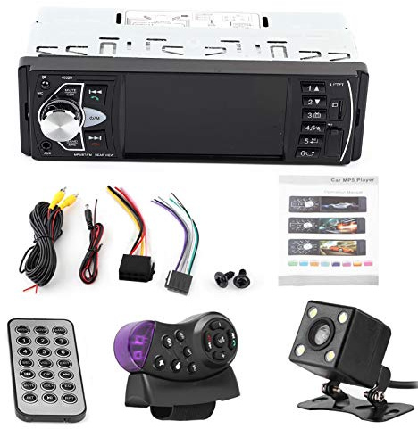 Auto MP5 Player, 4,1 Zoll HD Bluetooth Radio Freisprecheinrichtung Auto MP5 Player Videowiedergabe FM Radio AUX-Speicherkarte USB-Fernbedienung (mit Kamera)