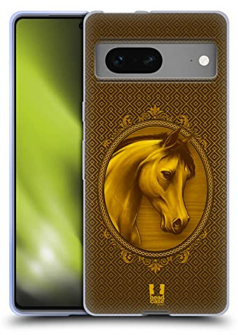 Head Case Designs Adelig Jahr des Pferdes Soft Gel Handyhülle Hülle kompatibel mit Google Pixel 7