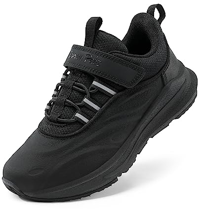 DREAM PAIRS Waterproof Boys Fashion Trainers | Waterproof Rainy Play, Ultra-Light Active Kids, Easy Hook-Loop Independent Wear