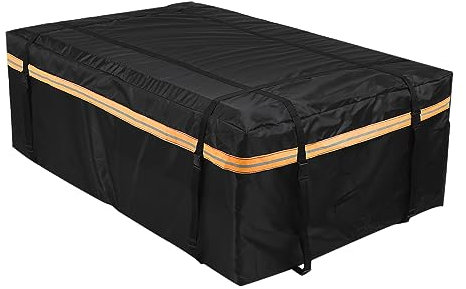 Shkalacar 425L/486L Auto Dachbox, 420D wasserdichte Dachtasche mit Nachtreflexionsstreifen, Schnalle und doppelt genähten, Universelle Dachgepäckträger für Reisen Camping(L)