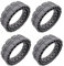 Pneu de Roue, Compatible for ECOVACS DEEBOT OZMO X1 Omni / T10 Turbo / T10 Plus / T20 Robot aspirateur Accessoire pièces de Rechange (Color : Tires 2Pair)