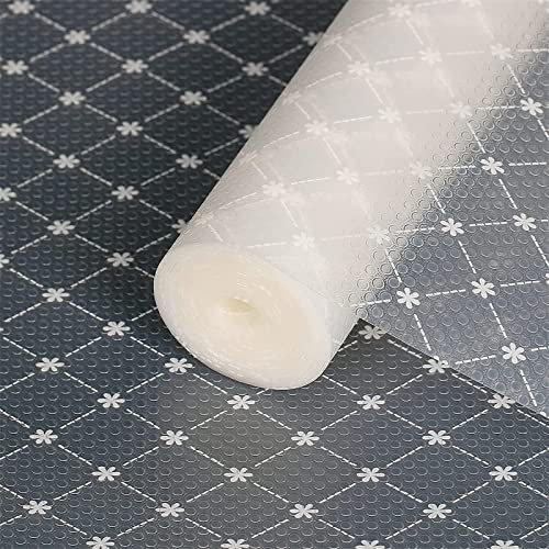 ATHEM Kitchen Drawer Liner, Shelf Liners for Kitchen Cupboards, Non-adhesive Cabinet mat, Waterproof & Non-slip Cupboard mat, 44x200CM EVA Fridge Shelf pad for Shelves, Shoe Racks