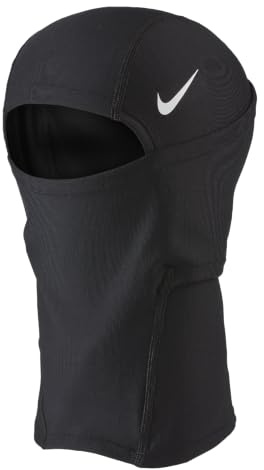 Nike Youth Pro Hyperwarm Fußball-Kapuze, Schwarz / Weiß, Einheitsgröße