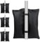 4 Pack Gazebo Sand Weights, Heavy Duty Sandbag Weights, Sand Weight Bags for Pop up Canopy Tent, Patio Umbrella, Parasol, Trampolines Weighted Feet Bag, Black