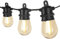 DGO Outdoor Lights Mains Powered, 128FT LED S14 Garden Festoon String Lights Gazebo Lights with40+5(Spare) Plastic Bulbs Weatherproof Dimmable for Garden Pergola Bar Wedding Party