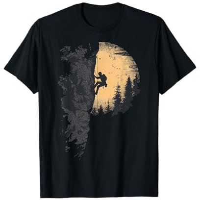 Klettern T-Shirt Berge Kletterer Bouldern Geschenk Berg T-Shirt