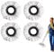 4 Pack Spin Mop Heads, Spin Mop Heads Replacement, Universal Spin Mop Heads Replacement, Spin Mop Heads for Cleaning Office, Indoor and Outdoor, Compatible with Most Spin Mops