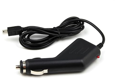 iTechCover In Car Charger Cable Lead Compatible with CARWAY F30 HD DUAL LENS CAR DVR NIGHT VISION DASH CAM GPS Sat Nav