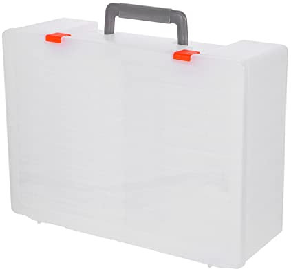 Artibetter Fotobox Organizer aus Kunststoff, Faltbar mit Griff, 1 Satz