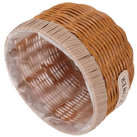 PHENOFICE Panier pour Plantes Dintérieur Paniers Décoratifs en Rotin Vert pour Plantes Rangement pour Salon
