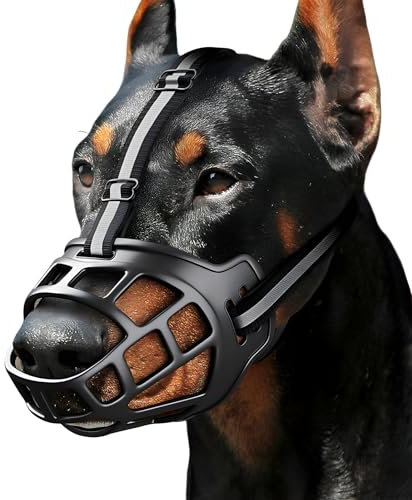 WideSmart Korbmaulkorb für Hunde,Silikon-Korb Hund Maulkörbe mit verstellbaren Riemen, Hunde können hecheln, fressen und Trinken, Ideal für Mittlere und kleine Hundes, Verhindert Bellen, Beißen