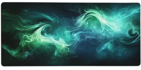 Rêve Tapis de Souris XXL 1200 x 600 x 4mm Grand Tapis de Souris Gamer, Vert Tapis Souris avec Bords surpiqués et Base en Caoutchouc antidérapante pour Clavier et Souris, Decoration Cadeaux-GZ1007