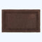 Homescapes Großer Badvorleger braun, XXL Badematte 70x120 cm, Baumwoll-Badteppich Premium mit Wende-Design