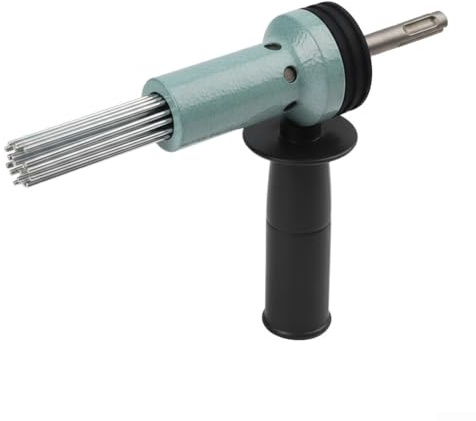 Floweringbeter Nadel-Scaler-Adapter, SDS-Schaft für Elektrohammer, Verwendung in Betonvorbereitung und Rostentfernung mit 18 Nadeln, gleichmäßige Kraftverteilung (grün)