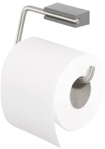 Tiger Cliqit, Porte-Rouleau Papier Toilette, Acier Inoxydable Brossé / Gris foncé