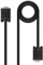 NANOCABLE 10.15.1303 - Cable SVGA para monitor y proyector, HDB15/M-HDB15/M, macho-macho, negro, 3mts