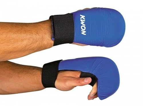 Karate Handschützer ohne Daumenschlaufe CE, in 2 Farben (blau, M)
