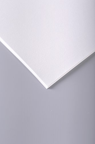 Clairefontaine 93713C Zeichenpapier Papier à grain (125 g, gekörnt, ideal für Trockentechniken, 10 Blatt, 50 x 65 cm) weiß