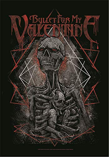 Heart Rock Licensed Flagge B.F.M.V. – Skeleton, Stoff, Mehrfarbig, 110 x 75 x 0,1 cm