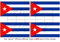 Kuba Kubanische Flagge República de Cuba 5,1 cm (50 mm) Vinyl bumper-helmet Sticker, Aufkleber X4