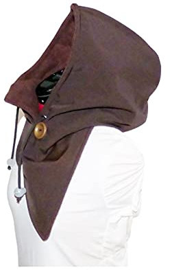 Kapuzenschal, Softshell, dunkelbraun, Auswahl Schalform